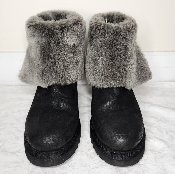 ASH Leather Shearling Boots - Picture 7 of 14